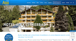 Desktop Screenshot of leukerbad-hotel-alex.ch