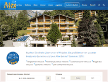 Tablet Screenshot of leukerbad-hotel-alex.ch